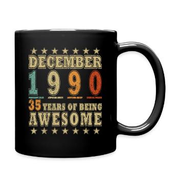Don décembre 1990 - Mug uni - noir - Droite