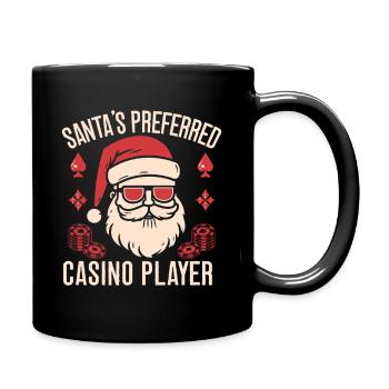 Gambling Fan Santa ́s Preferred Player Casino - Full Colour Mug - black - Right