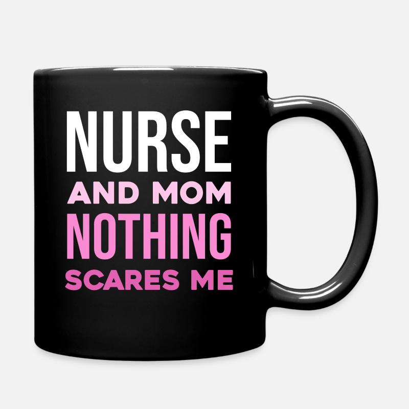 Infirmière et mère : Intrépides - Mug uni - noir