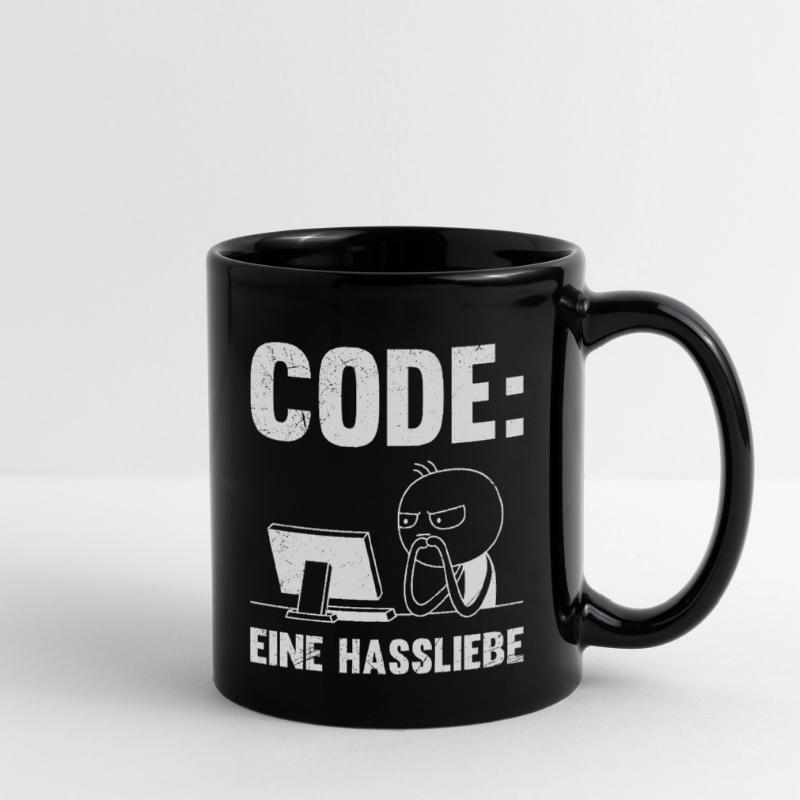 Coder CODE EINE HASSLIEBE LUSTIG Tasse einfarbig