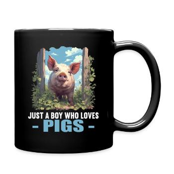 Cochon Cochon - Mug uni - noir - Droite