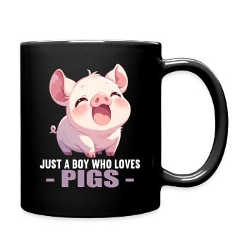 Cochon Cochon - Mug uni - noir - Droite