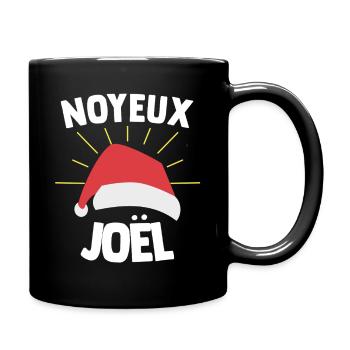 Noyeux Joël Humour Merry Christmas Expression Funny - Full Colour Mug - black - Right