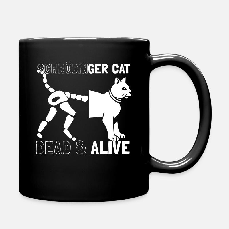 Schrödingers Katze - Tasse einfarbig - Schwarz