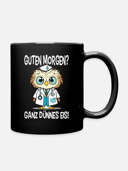 Pflegerin Geschenke Pflege Lustig Krankenpflegerin - Tasse einfarbig - Schwarz