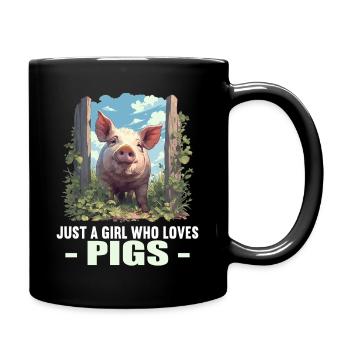 Cochon Cochon - Mug uni - noir - Droite