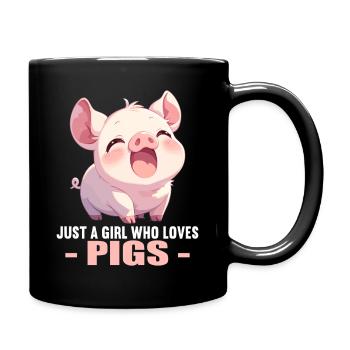 Cochon Cochon - Mug uni - noir - Droite