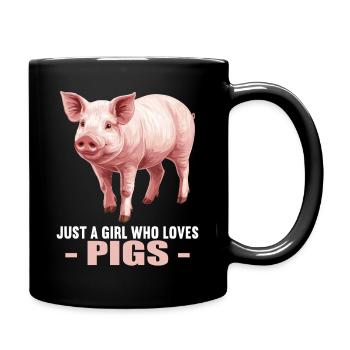 Cochon Cochon - Mug uni - noir - Droite