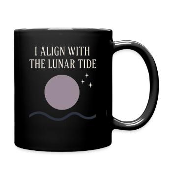 Moon Cycle Moon Goddess Intentionally - Full Colour Mug - black - Right
