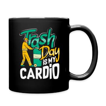 Garbage Day is my favorite day - Full Colour Mug - black - Right