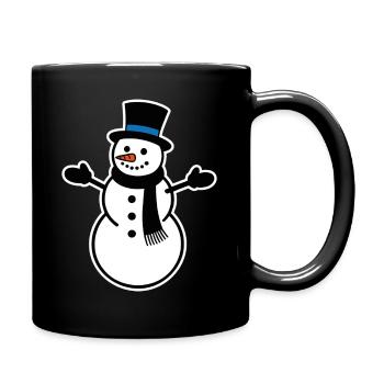 Snowman - Full Colour Mug - black - Right