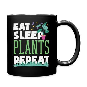 Garten- Und Pflanzenliebhaber Geschenke - Tasse einfarbig - Schwarz - Rechts