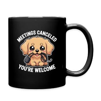 Petit chiot labrador paresseux mignon pour les amateurs de labradors - Mug uni - noir - Droite