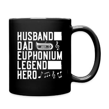 Baryton Mari Père Légende Héros Euphonium - Mug uni - noir - Droite