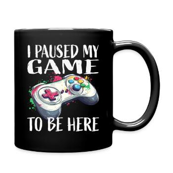 Ich pausierte mein Spiel Controller - Tasse einfarbig - Schwarz - Rechts