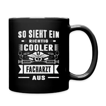 Pflegerin Geschenke Pflege Lustig Krankenpflegerin - Tasse einfarbig - Schwarz - Rechts