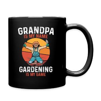 Grandfather Garden Love – My Game - Full Colour Mug - black - Right