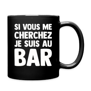 Humor Bar Bistrot Aperitif Beauf Alcoholic Funny - Full Colour Mug - black - Right