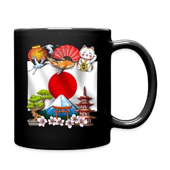 Japan - Full Colour Mug - black - Right