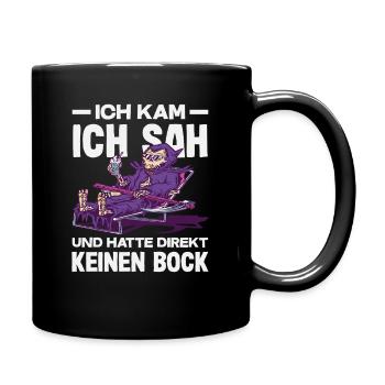 Faucheuse drôle, sans motivation à dire - Mug uni - noir - Droite