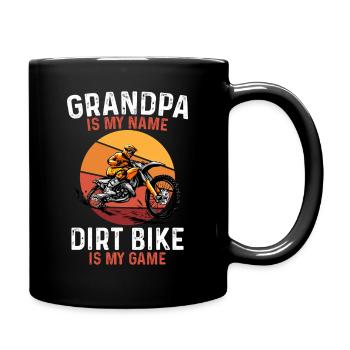 Jeu de motocross de grand-père - Mug uni - noir - Droite