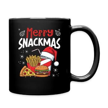 Joyeux Snackmas, Gourmet de Noël drôle - Mug uni - noir - Droite