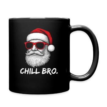 CHILL BRO – Père Noël drôle avec - Mug uni - noir - Droite