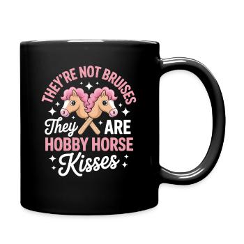 Hobby Horsing Steckenpferd - Tasse einfarbig - Schwarz - Rechts