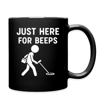 Juste ici pour le plaisir de détecter les métaux avec des bips - Mug uni - noir - Droite