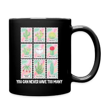 Funny Plant Succulent Cactus Collector - Full Colour Mug - black - Right
