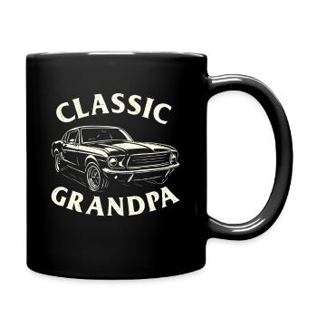 Grand-père classique Humour drôle d’amateur de voitures à l’ancienne - Mug uni - noir - Droite