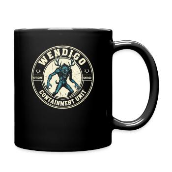 Wendigo-Eindämmungseinheit Lustiger Mythos Wendigo - Tasse einfarbig - Schwarz - Rechts