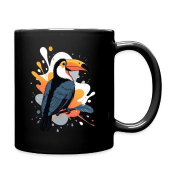 Toucan Color Explosion - Full Colour Mug - black - Right