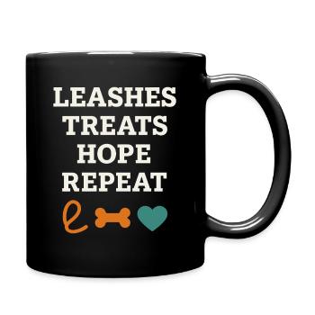 Adoptionstag-haustierrettungs-tierheim - Tasse einfarbig - Schwarz - Rechts