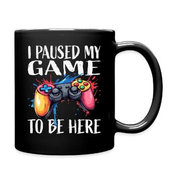 Gamer Pause Controller Color Explosion - Full Colour Mug - black - Right