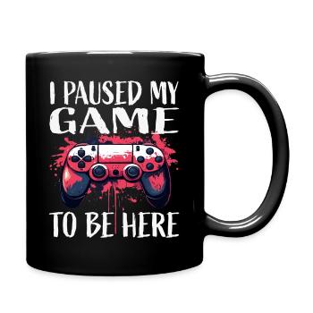 J’ai mis ma partie en pause. Me voilà - Mug uni - noir - Droite