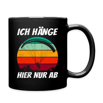 Parapente JE TRAÎNE JUSTE ICI Fun - Mug uni - noir - Droite