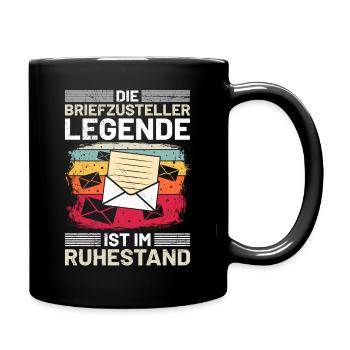 Postman THE RETIRED DELIVERY LEGEND - Full Colour Mug - black - Right