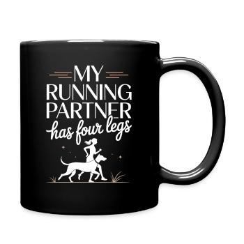 Canicross - Tasse einfarbig - Schwarz - Rechts