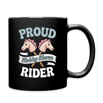 Hobby Horsing - Tasse einfarbig - Schwarz - Rechts