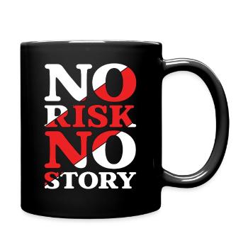 No Risk No Story - Full Colour Mug - black - Right
