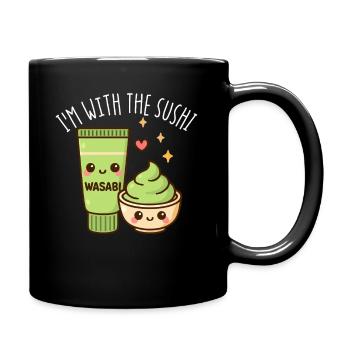 Je porte le costume Sushi Wasabi – assorti à Su - Mug uni - noir - Droite