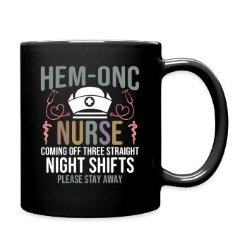 Hem/Onc Nurse Husband Hematology Nurse - Full Colour Mug - black - Right