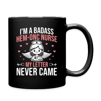  Hematology Nursing Department Hem/Onc Nurse - Full Colour Mug - black - Right