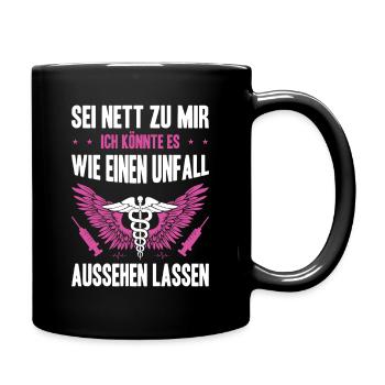 Nurse Gifts Nursing Funny Nurse - Full Colour Mug - black - Right