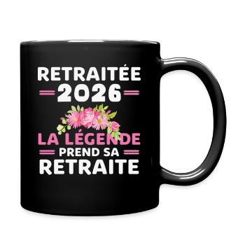 Im Ruhestand 2026 Die Legende geht in den Ruhestand - Tasse einfarbig - Schwarz - Rechts