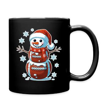 Basketball Snowman Stack - Full Colour Mug - black - Right