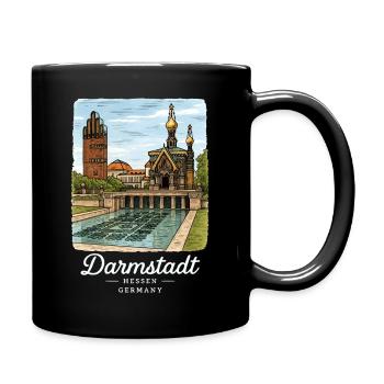 Darmstadt - Full Colour Mug - black - Right