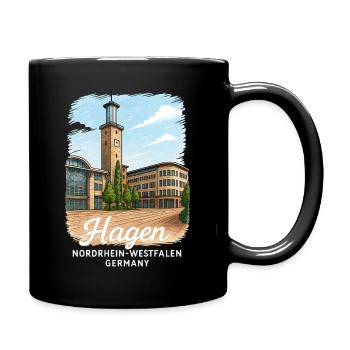 Hagen, North Rhine-Westphalia - Full Colour Mug - black - Right
