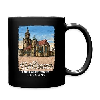Heilbronn - Tasse einfarbig - Schwarz - Rechts